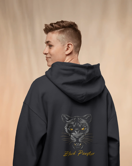 Fierce Comfort in Oversized Style – Black Panther Hoodie