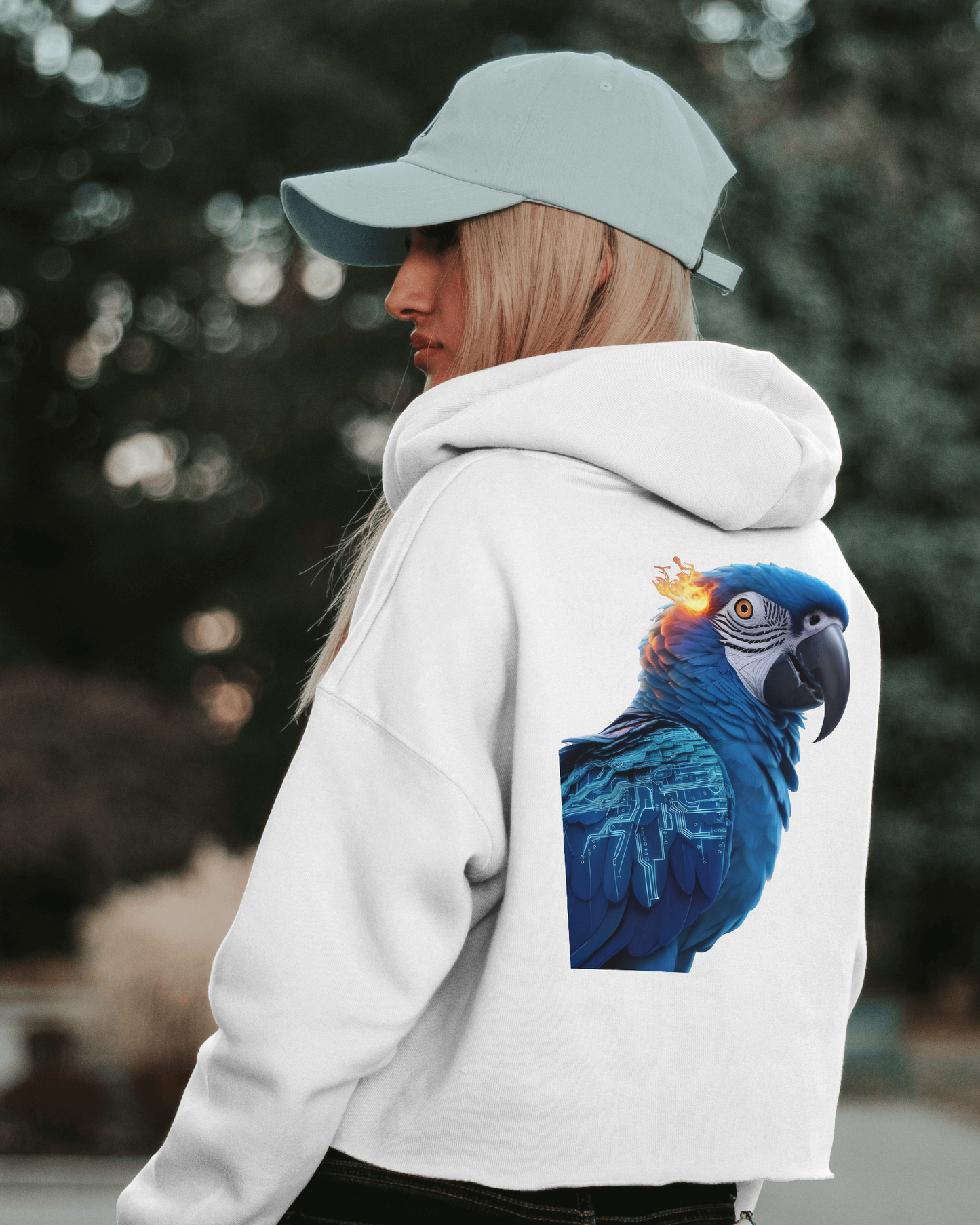 Oversized Hoodie – Blue Parrot Freedom Edition