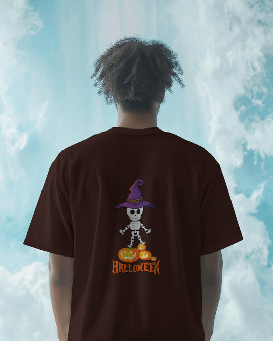 Spooky Chic in Ultra-Smooth Comfort – Halloween Skeleton Tee
