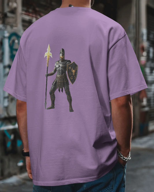 Fearless Strength in Oversized Comfort – Winged Knight Tee