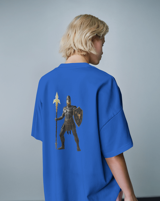 Fearless Strength in Oversized Comfort – Winged Knight Tee