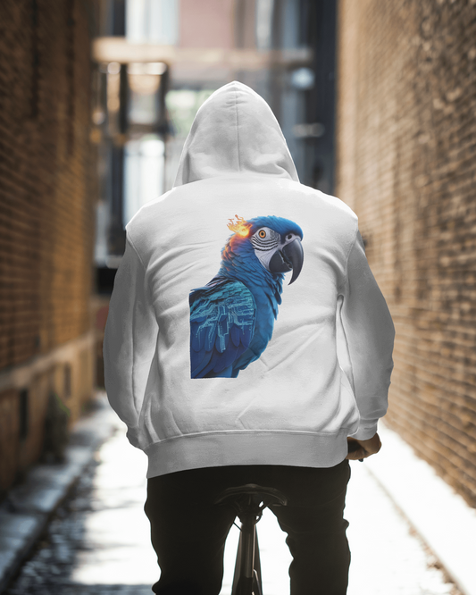 Oversized Hoodie – Blue Parrot Freedom Edition