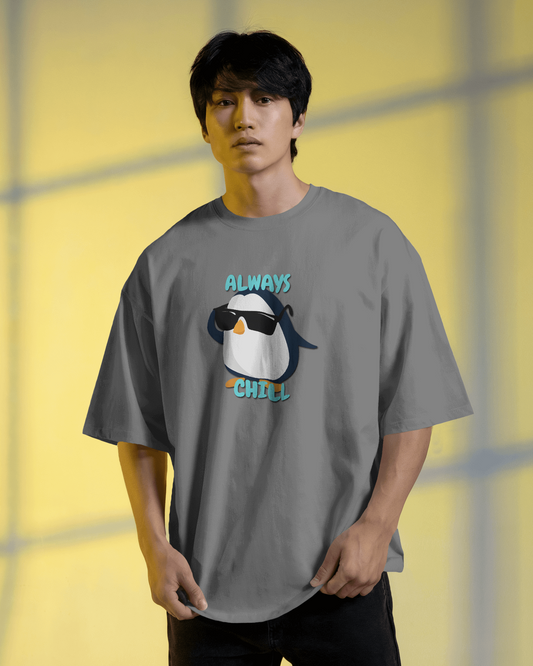 Chill in Ultra-Smooth Comfort – Premium Cotton Penguin Tee