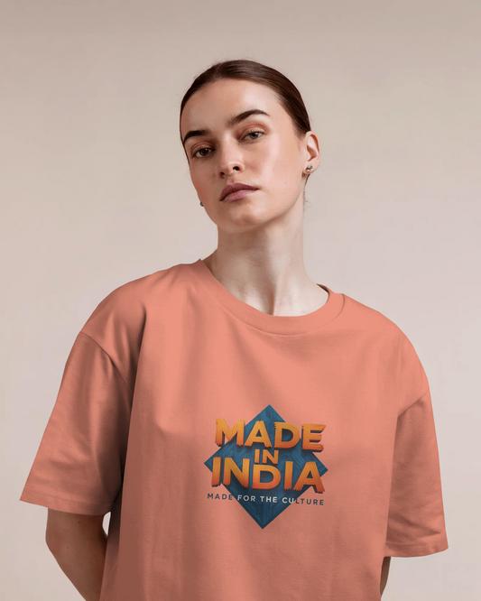 Earth & Thread | MADE IN INDIA 100% Cotton Regular Fit T-Shirt - Premium 180 GSM Patriotic Cultural Tee