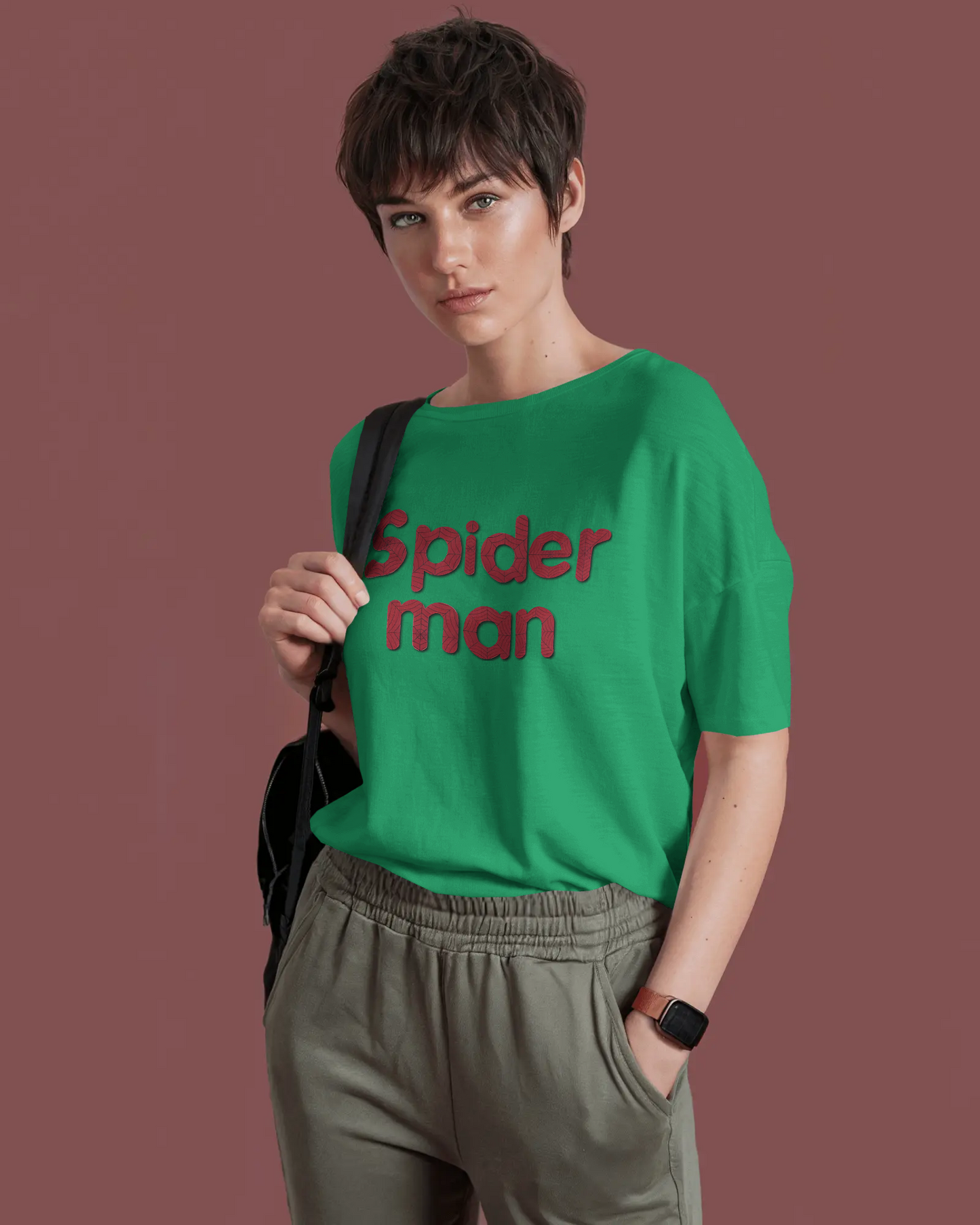 Swing into Oversized Comfort – Web Slinger Tee