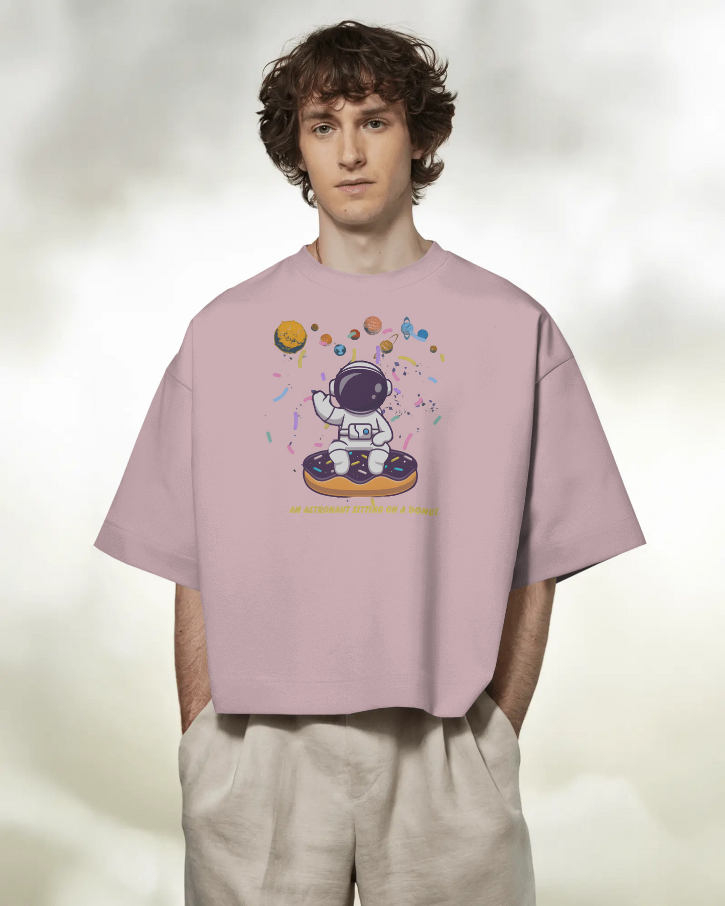 Explore the Unknown in Oversized Comfort – Astronaut Tee