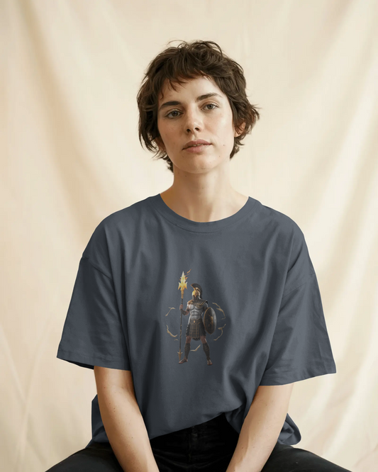 Oversized French Terry – Warrior’s Flame Tee