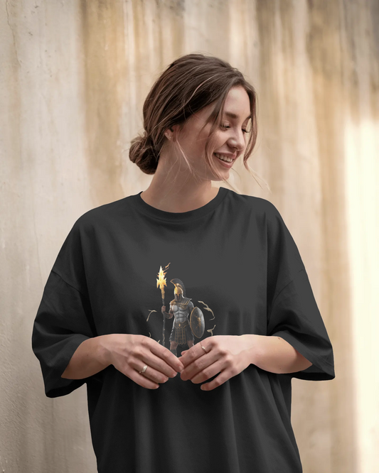 Oversized French Terry – Warrior’s Flame Tee