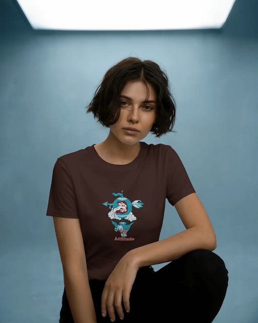 Earth & Thread | Attitude 100% Cotton Regular Fit T-Shirt - Premium 180 GSM Bold Expressive Graphic Tee