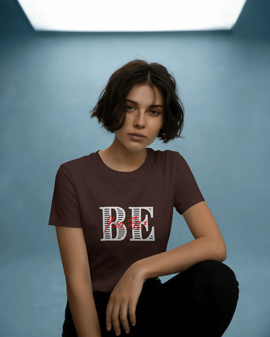 Earth & Thread | BE BOLD 100% Cotton Regular Fit T-Shirt - Premium 180 GSM Motivational Graphic Tee