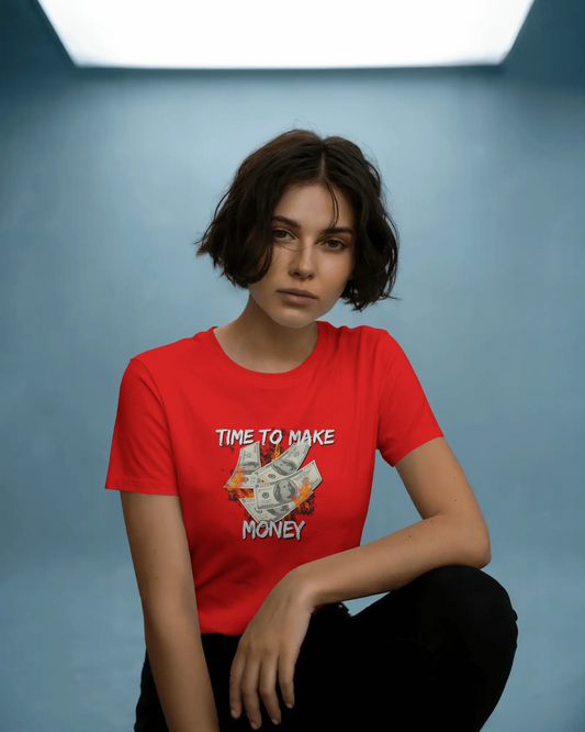 Hustle in Ultra-Smooth Comfort – Time to Make Money Tee