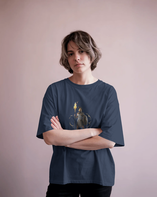 Oversized French Terry – Warrior’s Flame Tee