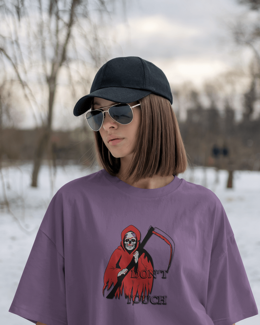 Fear the Reaper in Oversized Comfort – Shadow Cloak Tee