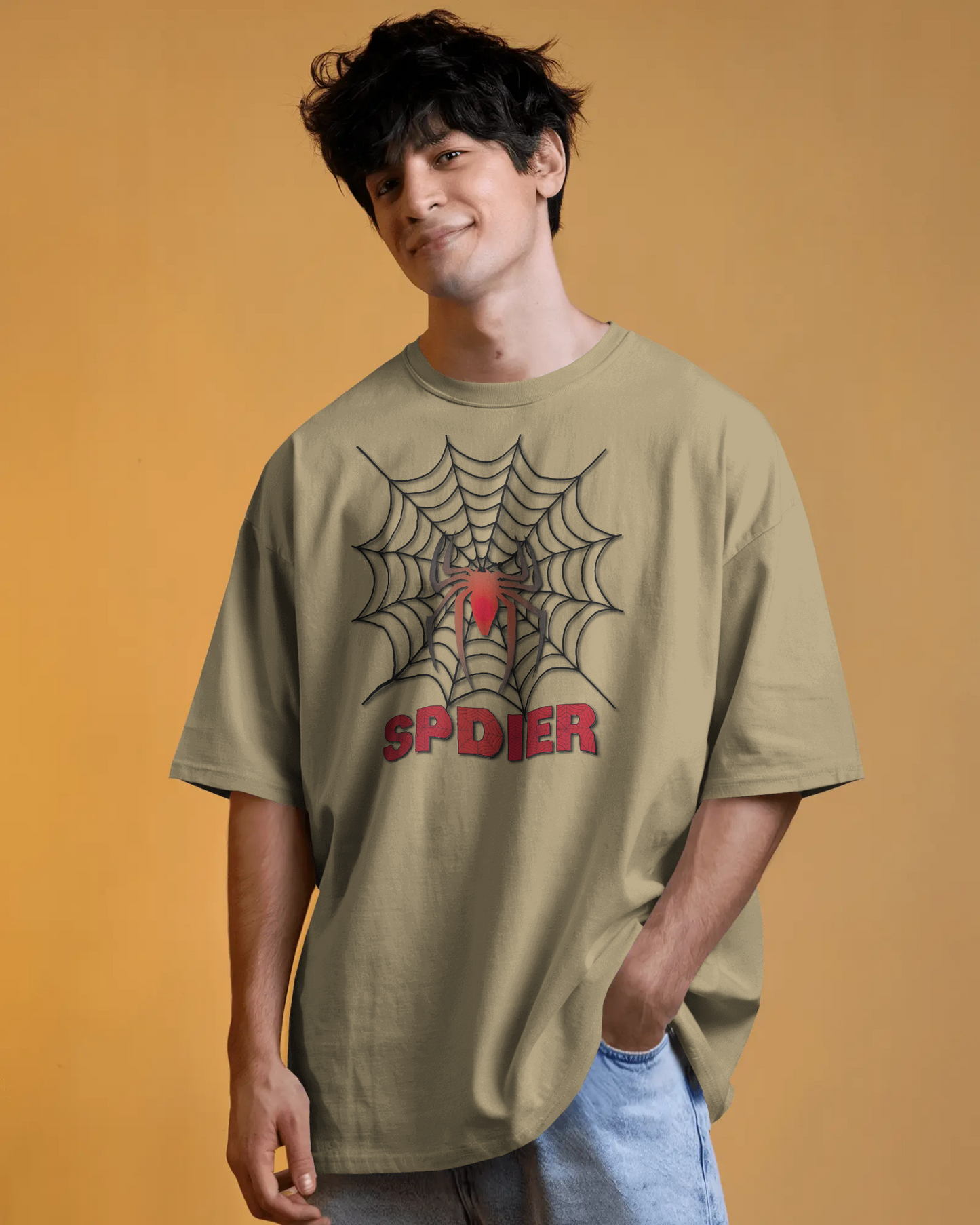Spin Webs in Oversized Comfort – Bold Spider Tee