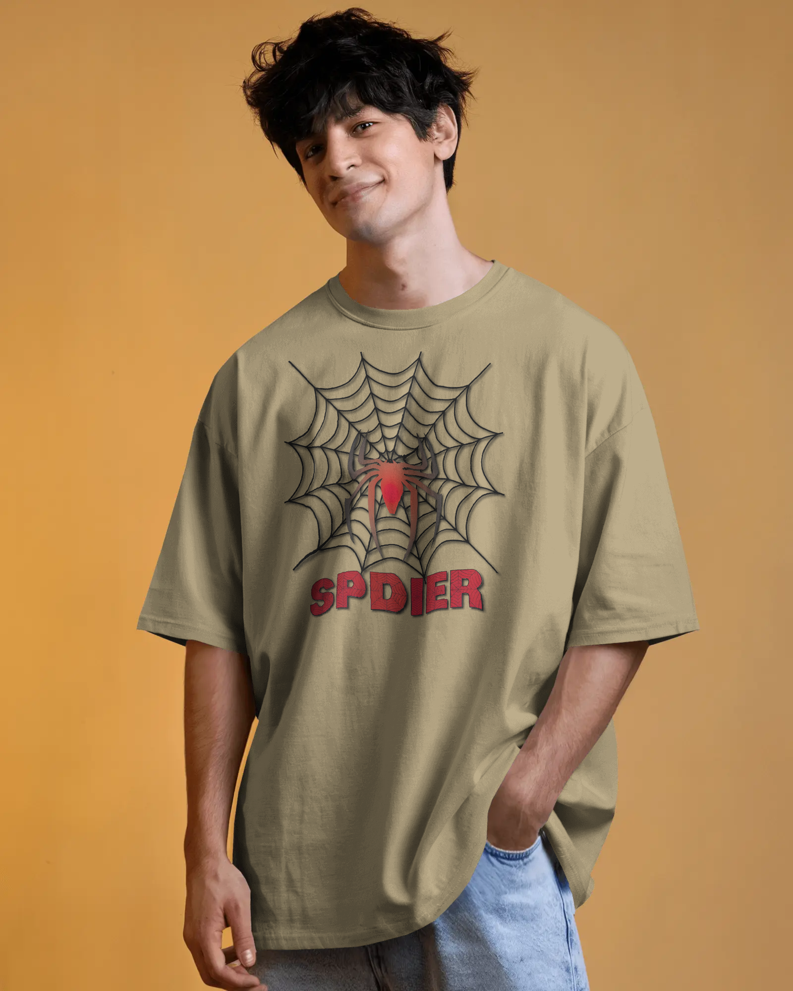 Spin Webs in Oversized Comfort – Bold Spider Tee