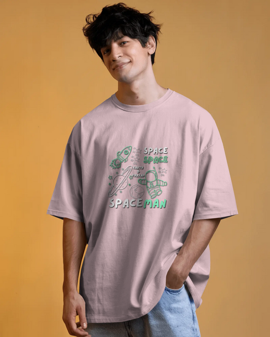 Explore the Cosmos in Oversized Comfort – Spaceman Tee