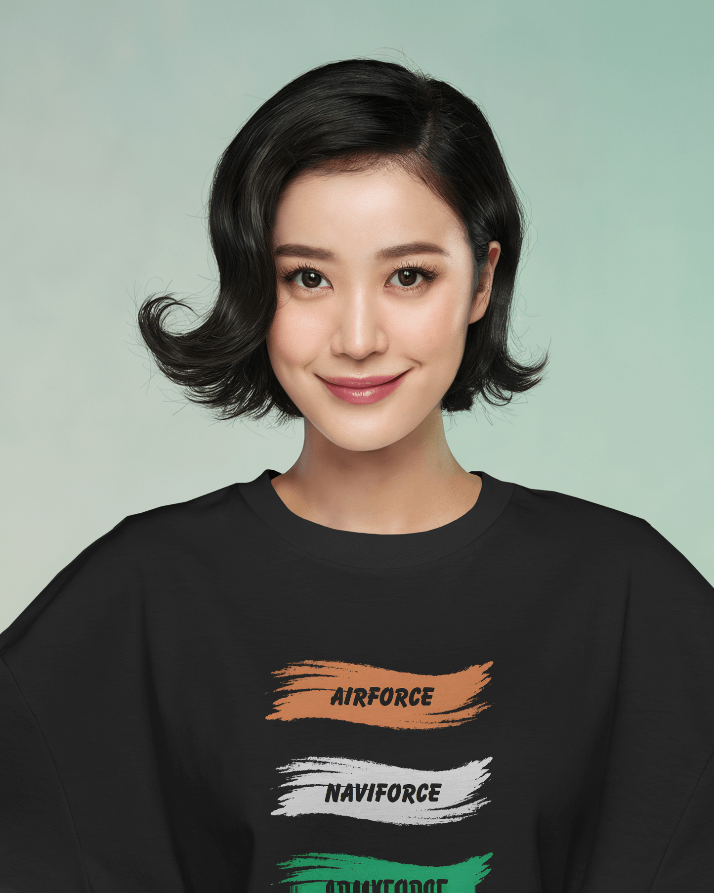 Oversized French Terry – Armed Forces Tribute Tee