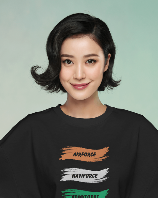Oversized French Terry – Armed Forces Tribute Tee