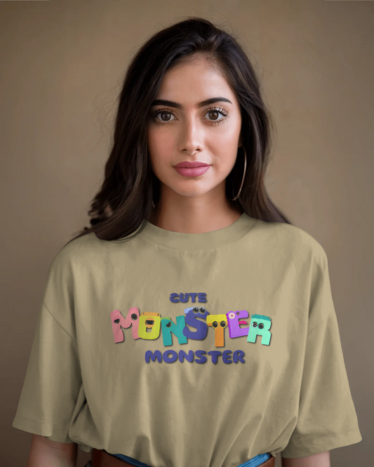 Cute Monster Energy in Oversized Comfort – Playful Tee