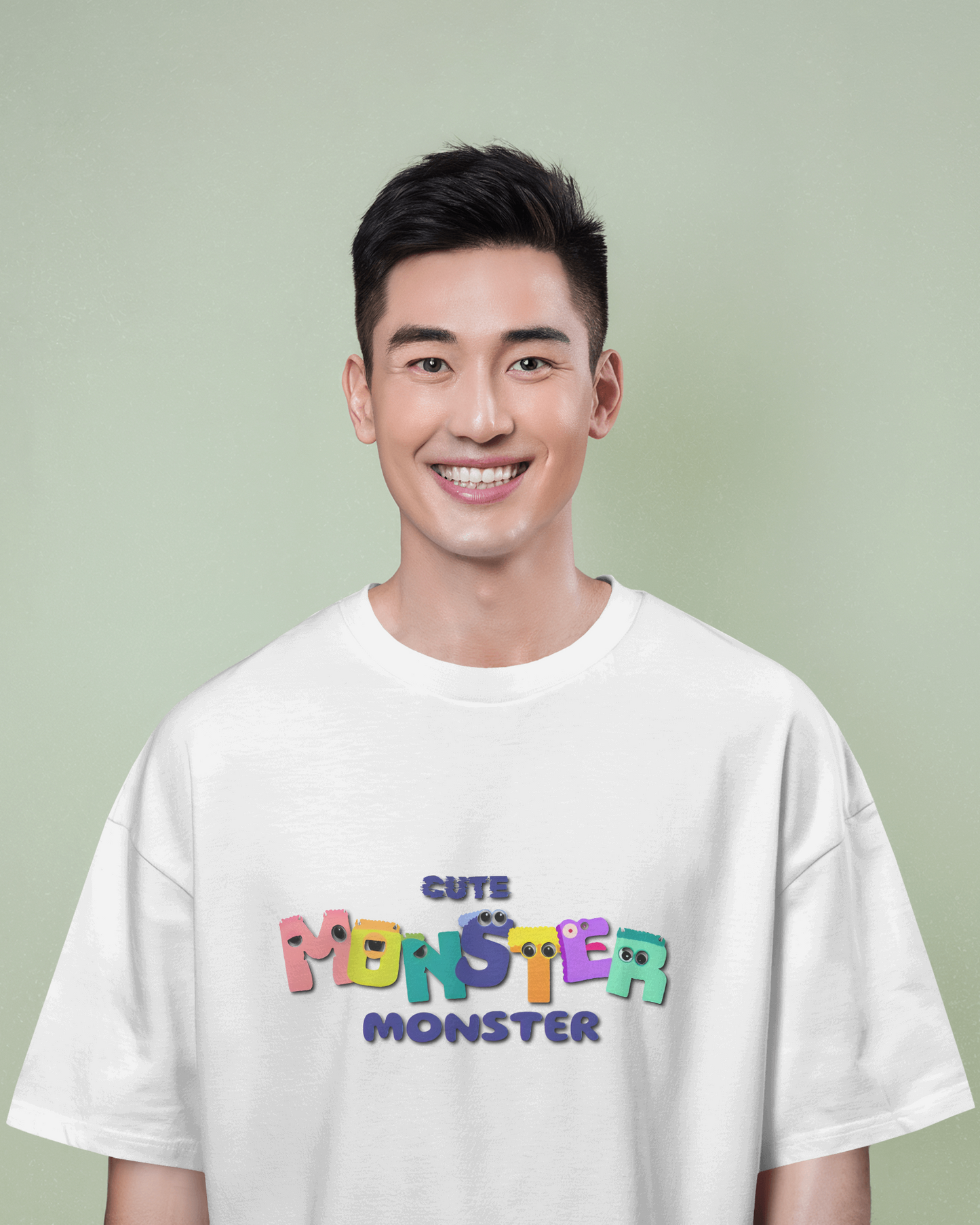 Cute Monster Energy in Oversized Comfort – Playful Tee