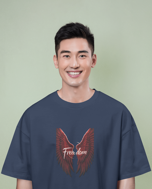 Oversized French Terry – Wings of Freedom Tee