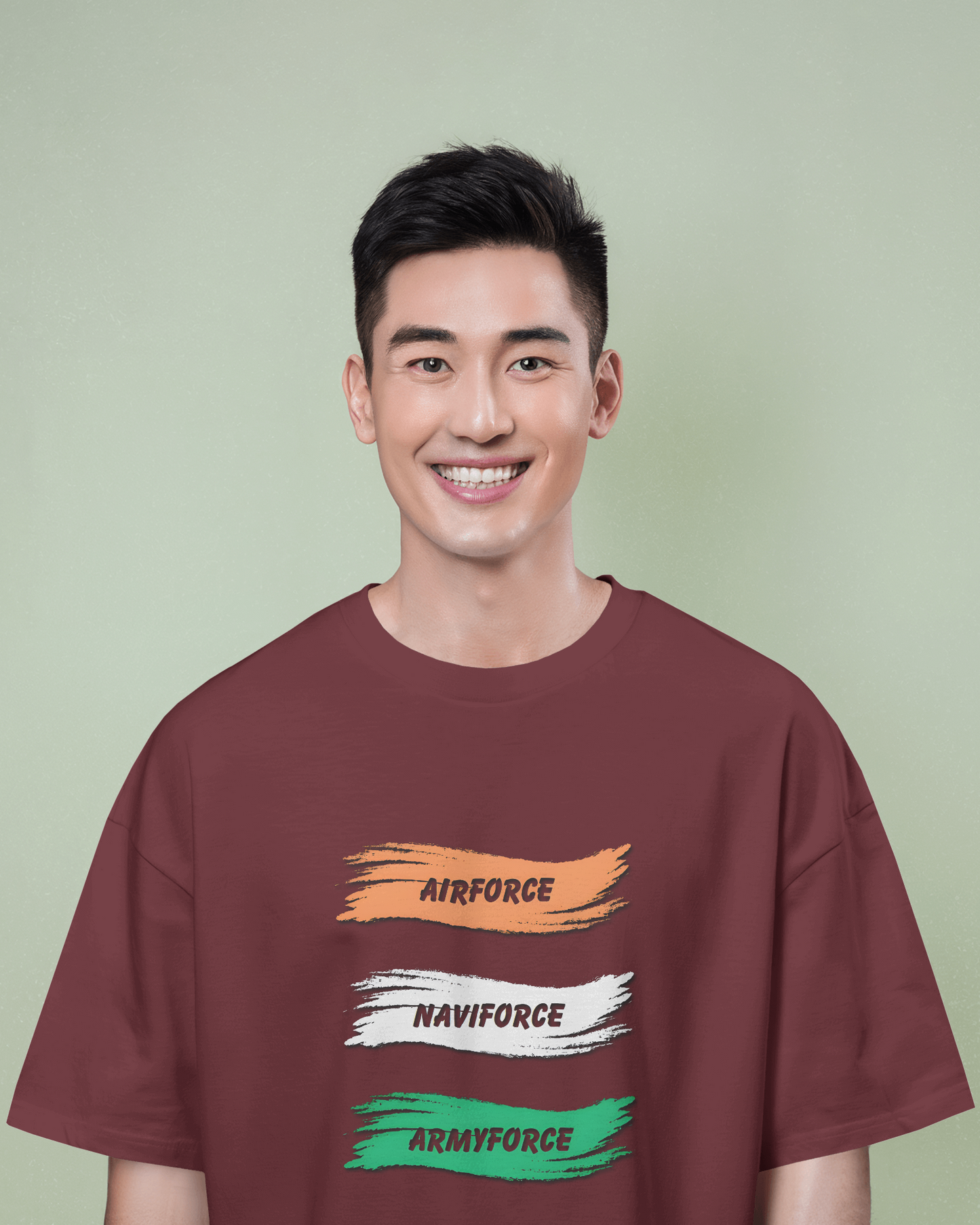 Oversized French Terry – Armed Forces Tribute Tee