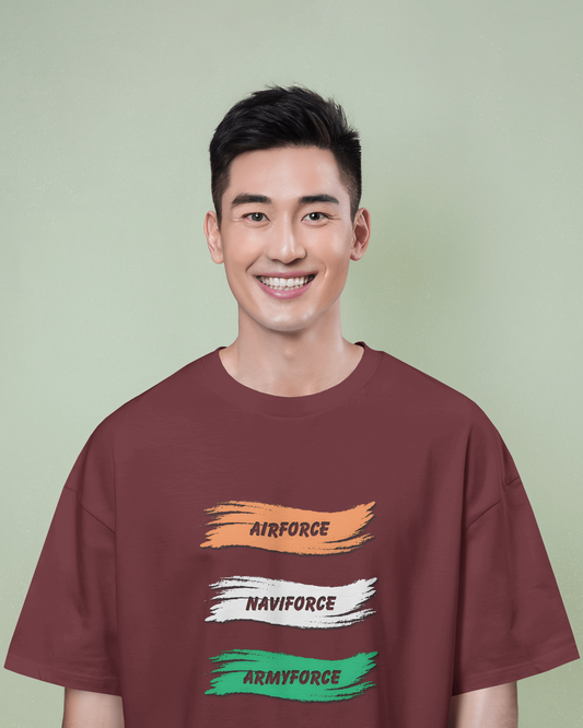Oversized French Terry – Armed Forces Tribute Tee