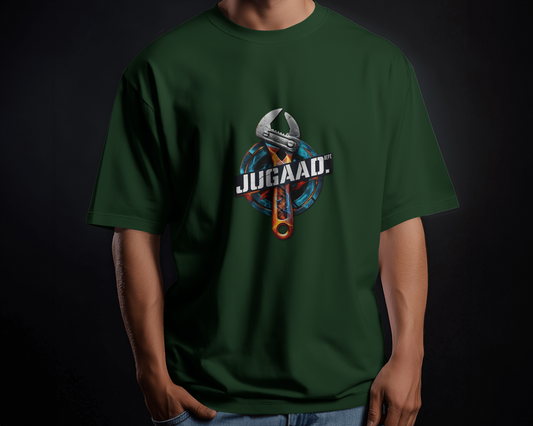 Earth & Thread | JUGAAD. 100% Cotton Regular Fit T-Shirt - Premium Ingenuity Graphic Tee