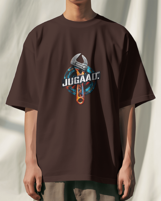 Earth & Thread | JUGAAD. 100% Cotton Regular Fit T-Shirt - Premium Ingenuity Graphic Tee