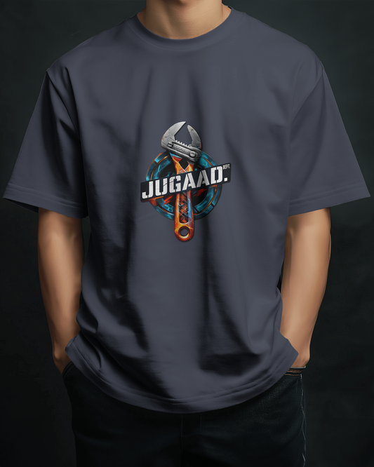Earth & Thread | JUGAAD. 100% Cotton Regular Fit T-Shirt - Premium Ingenuity Graphic Tee