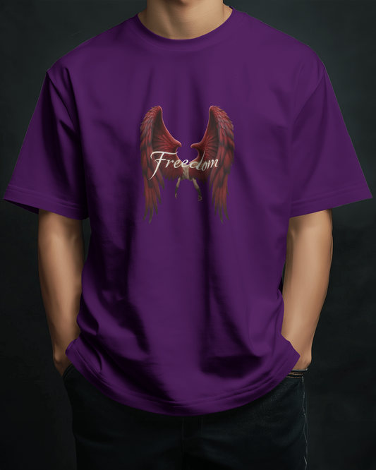 Premium Cotton T-Shirt – Wings of Freedom Edition