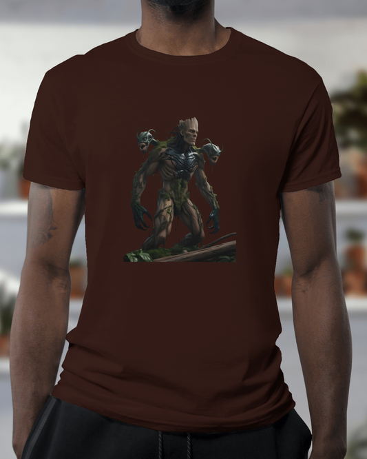 Earth & Thread | Cyber Creature 100% Cotton Regular Fit T-Shirt - Premium 180 GSM Sci-Fi Graphic Tee