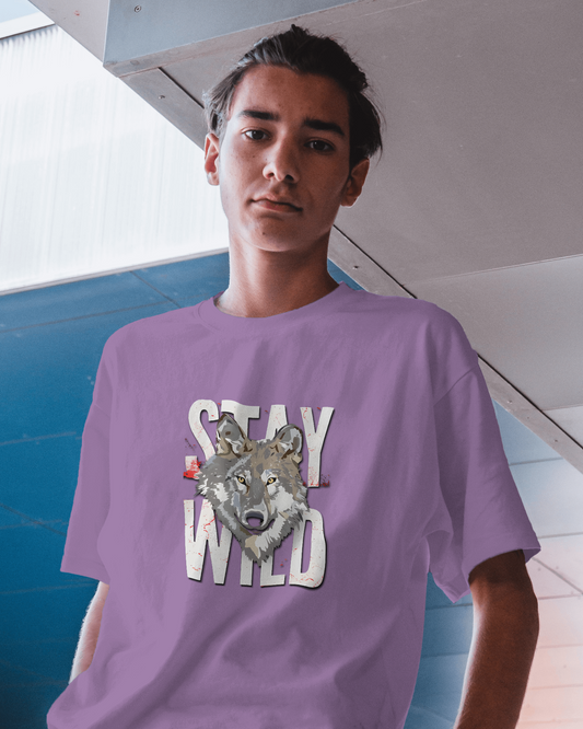 Stay Wild Wolf Tee – Smooth Comfort & Fearless Style