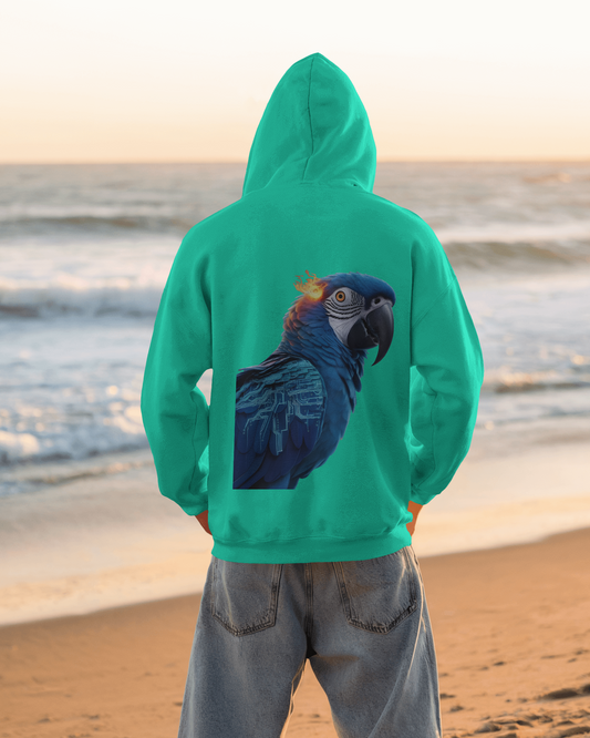 Oversized Hoodie – Blue Parrot Freedom Edition