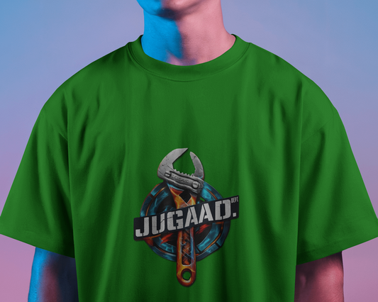 Earth & Thread | JUGAAD. 100% Cotton Regular Fit T-Shirt - Premium Ingenuity Graphic Tee