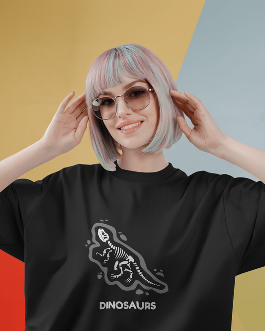 Oversized French Terry – Dinosaurs Fossil Tee