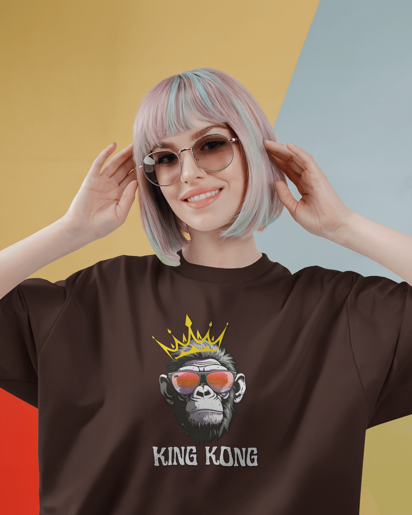 Hop Into Comfort OVERSIZED  – Energetic Bunny Tee