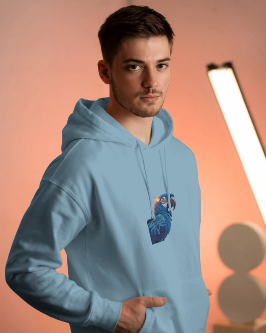 Oversized Hoodie – Blue Parrot Freedom Edition