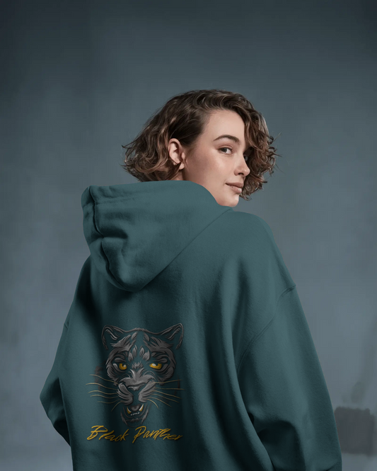 Fierce Comfort in Oversized Style – Black Panther Hoodie