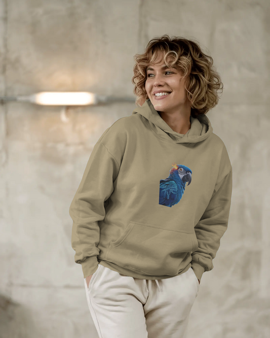 Oversized Hoodie – Blue Parrot Freedom Edition