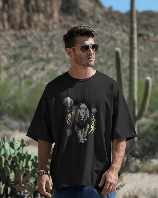 Oversized French Terry – Flames of the Warrior Tee