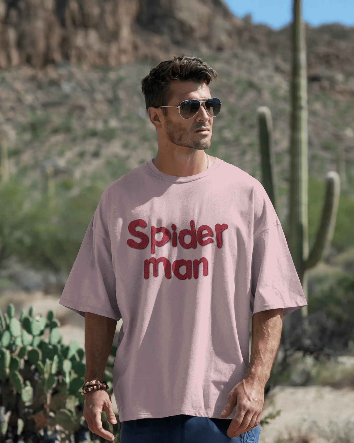 Swing into Oversized Comfort – Web Slinger Tee
