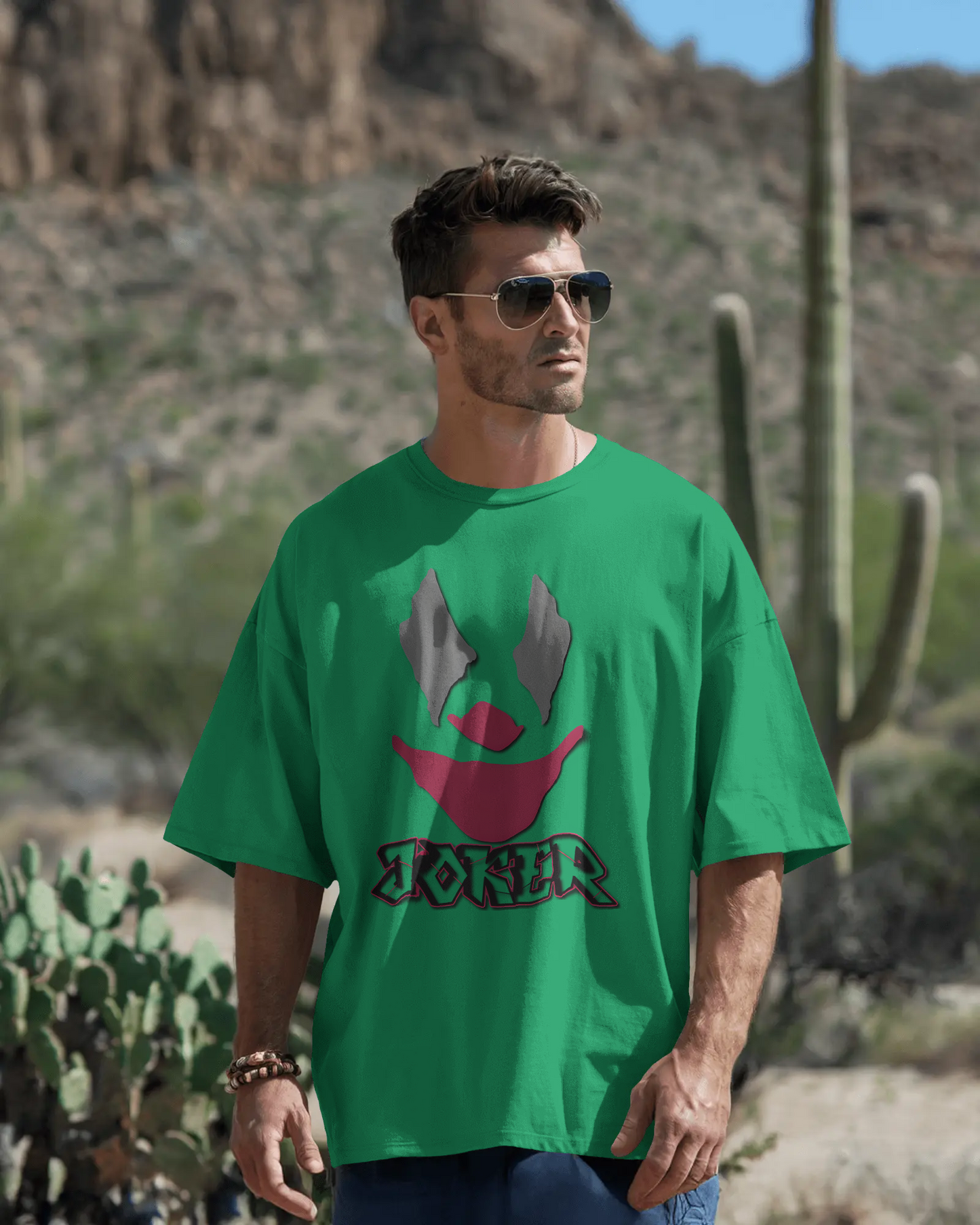 Joker Energy in Oversized Comfort – Statement Tee