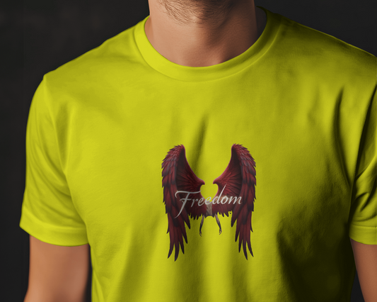 Premium Cotton T-Shirt – Wings of Freedom Edition
