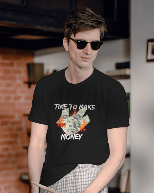 Hustle in Ultra-Smooth Comfort – Time to Make Money Tee