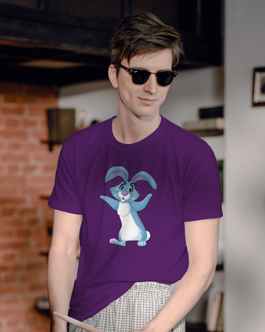 Bounce Into Comfort – Energetic Bunny Tee