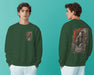 Earth & Thread Unisex Wolf Queen Anime Graphic Oversized Sweatshirt | 350 GSM Cotton Fleece Pullover | Casual Winter Wear for Men & Women | Streetwear Style