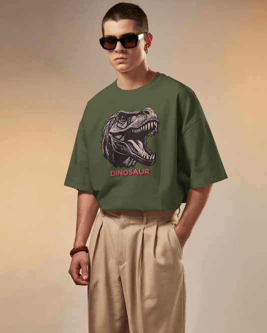 Oversized French Terry – Roaring T-Rex Tee