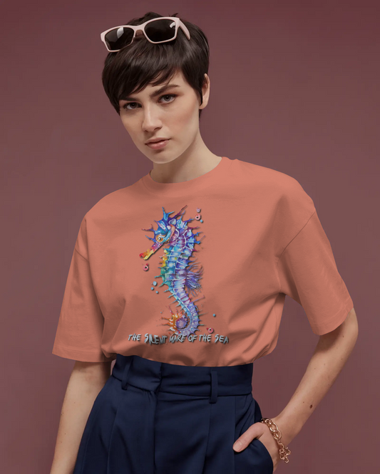 Elegance in Motion – Ultra-Smooth Seahorse Tee