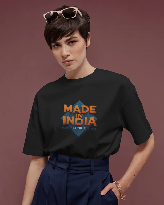 Earth & Thread | MADE IN INDIA 100% Cotton Regular Fit T-Shirt - Premium 180 GSM Patriotic Cultural Tee